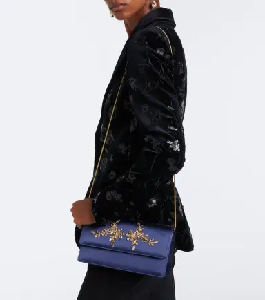 Manolo Blahnik Capripla embellished satin clutch | Thumbnail 6 Manolo Blahnik Capripla embellished satin clutch | Thumbnail 6