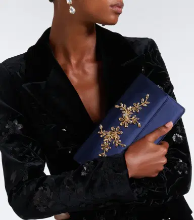 Manolo Blahnik Capripla embellished satin clutch | Thumbnail 7 Manolo Blahnik Capripla embellished satin clutch | Thumbnail 7