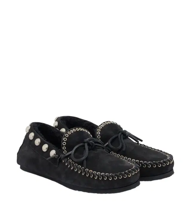 Isabel Marant Fitza shearling-lined suede loafers