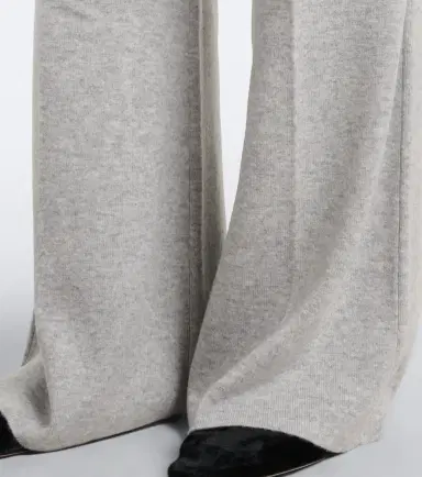 Victoria Beckham Wool and cashmere wide-leg pants | Thumbnail 3