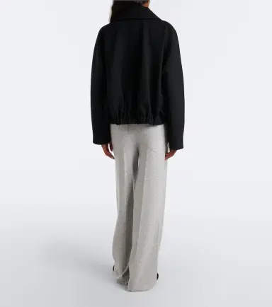 Victoria Beckham Wool and cashmere wide-leg pants | Thumbnail 6