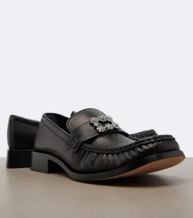 Roger Vivier Viv Moc embellished leather loafers | Thumbnail 3 Roger Vivier Viv Moc embellished leather loafers | Thumbnail 3