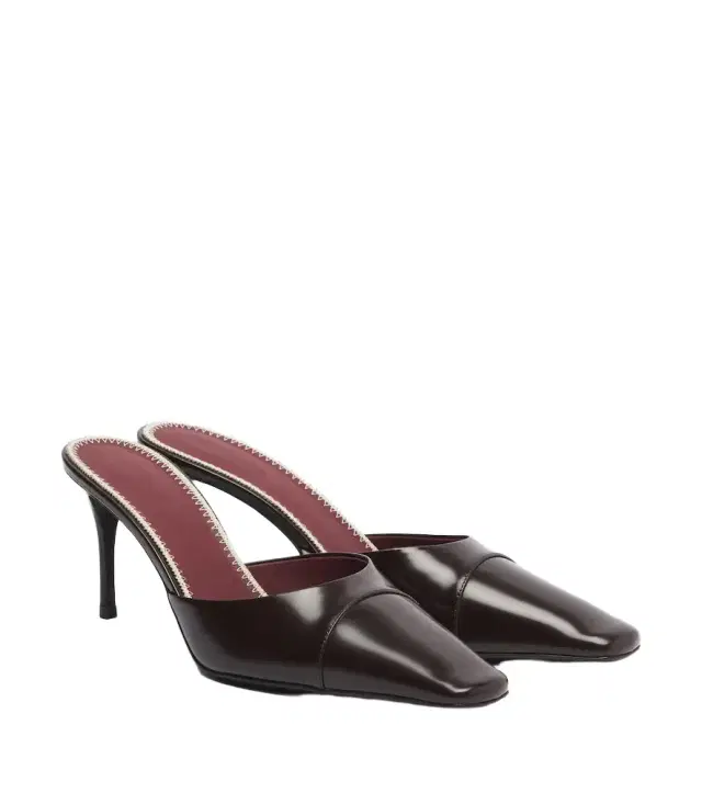 Leather mules