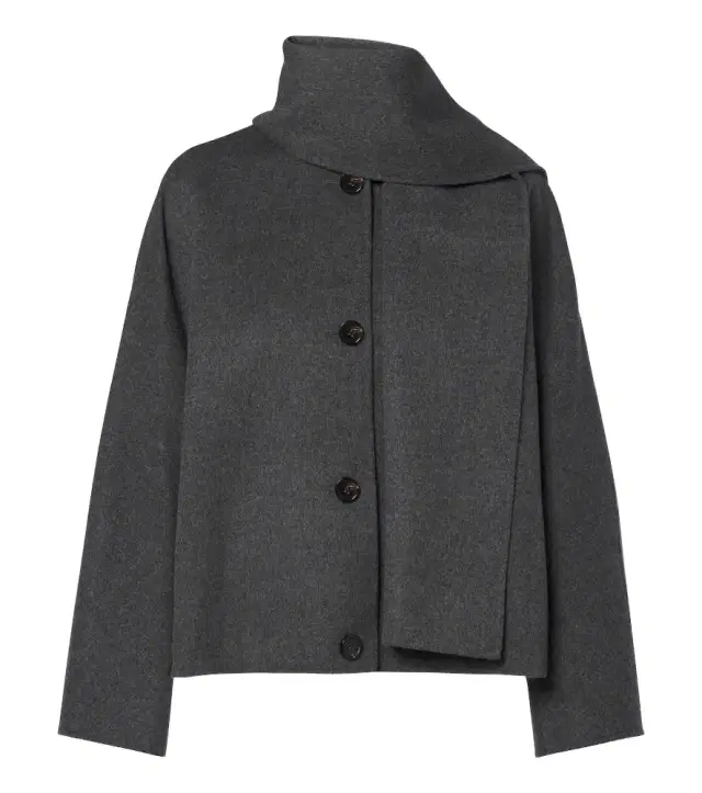 'S Max Mara 'S Max Mara Scarf-detail virgin wool jacket