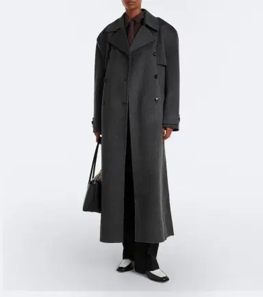 The Frankie Shop Nikola belted wool and cashmere coat | Thumbnail 2