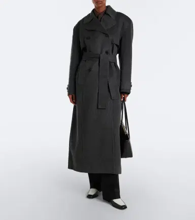 The Frankie Shop Nikola belted wool and cashmere coat | Thumbnail 6
