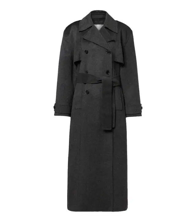 The Frankie Shop Nikola belted wool and cashmere coat