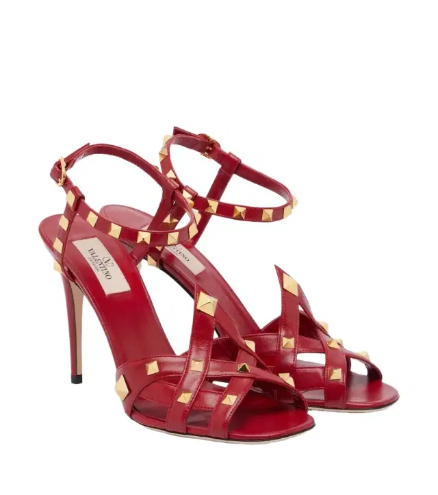 Valentino Garavani Studdy leather slingback sandals