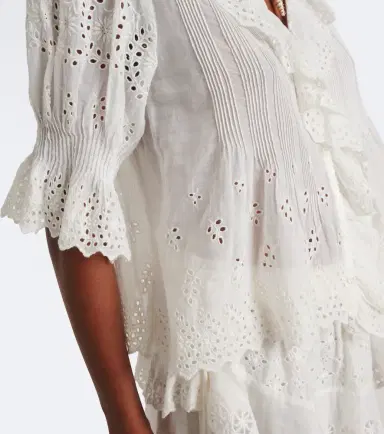 DÔEN Dôen Henri broderie anglaise ruffled cotton blouse | Thumbnail 6 DÔEN Dôen Henri broderie anglaise ruffled cotton blouse | Thumbnail 6