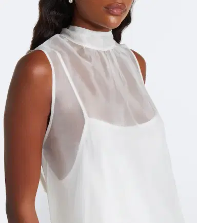 Staud Albee feather-trimmed silk minidress | Thumbnail 4 Staud Albee feather-trimmed silk minidress | Thumbnail 4