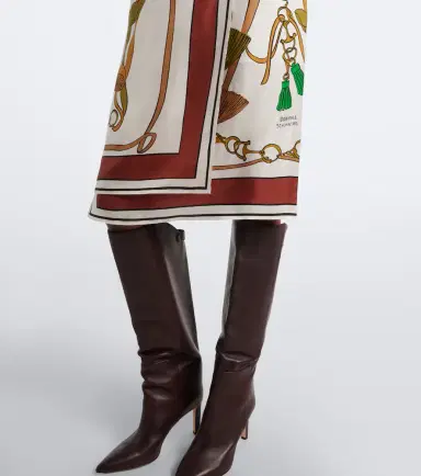 Dorothee Schumacher Cosmic Funghi printed silk twill wrap skirt | Thumbnail 2
