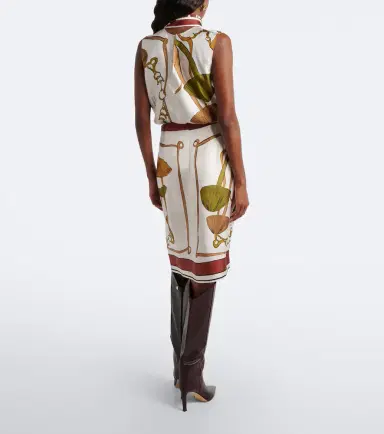 Dorothee Schumacher Cosmic Funghi printed silk twill wrap skirt | Thumbnail 3