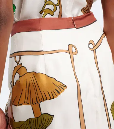 Dorothee Schumacher Cosmic Funghi printed silk twill wrap skirt | Thumbnail 6