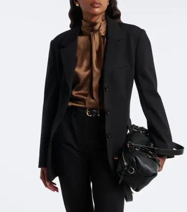 Dorothee Schumacher Sense of Shine tie-neck silk-blend satin top | Thumbnail 3