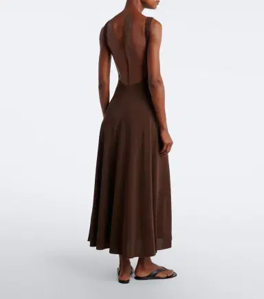 Eres Sculpture jersey midi dress | Thumbnail 4