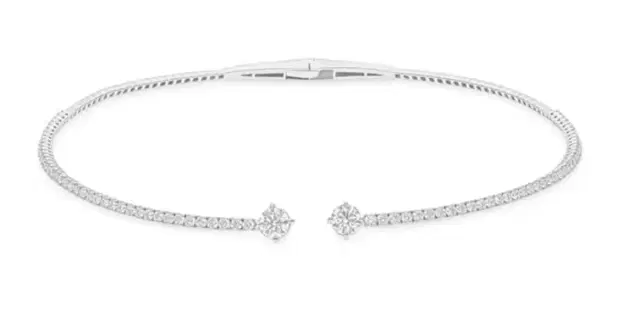 Wish Fine Jewelry 5.52ct Diamond 18K Gold Open Choker Necklace