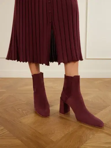 Gabriela Hearst Luke 90 Suede Ankle Boots | Thumbnail 2 Gabriela Hearst Luke 90 Suede Ankle Boots | Thumbnail 2