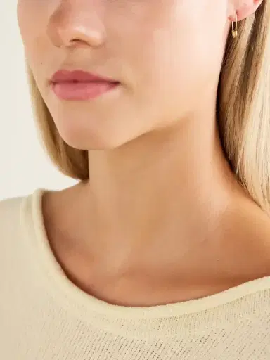 Loren Stewart Mini Safety Pin 14-karat Gold | Thumbnail 2