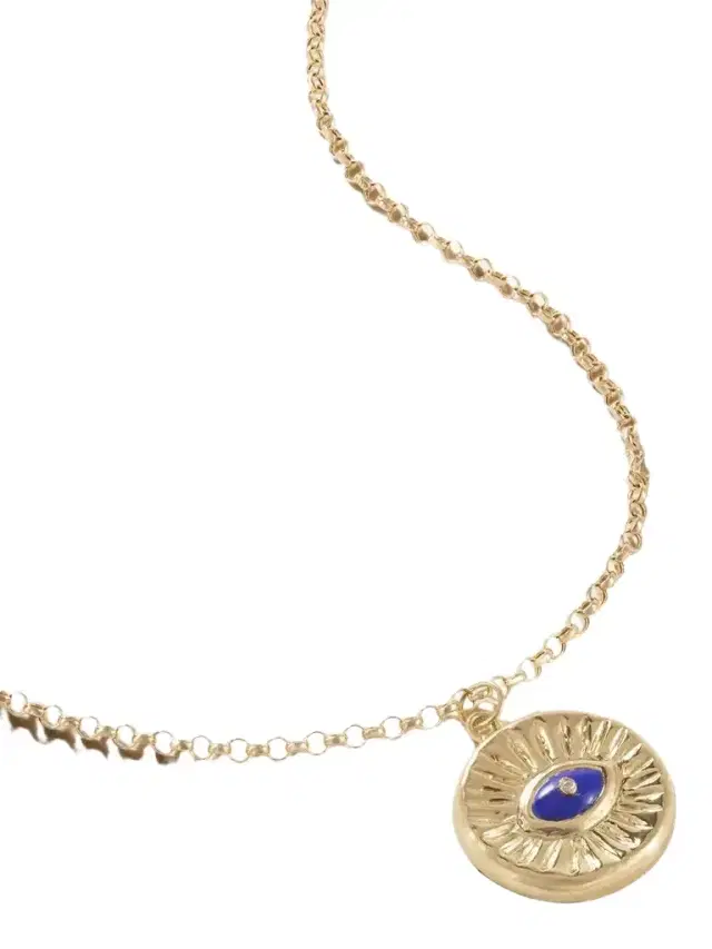 L’Atelier Nawbar Little Dream Of Clarity 18-karat Gold Lapis Lazuli Necklace