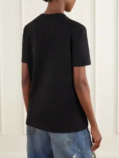Dolce & Gabbana Embellished Cotton-jersey T-shirt | Thumbnail 4 Dolce & Gabbana Embellished Cotton-jersey T-shirt | Thumbnail 4