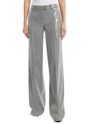 Michael Kors Collection Camilla Sequin Wool Blend Wide-Leg Trousers | Thumbnail 1 Michael Kors Collection Camilla Sequin Wool Blend Wide-Leg Trousers | Thumbnail 1