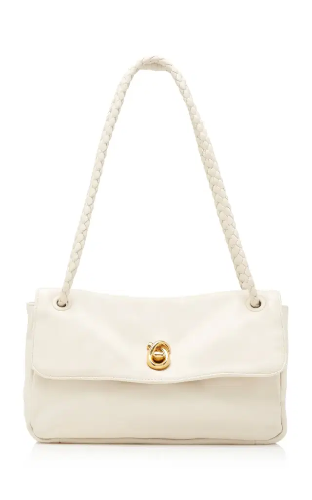 Bottega Veneta Knot Lock Leather Shoulder Bag
