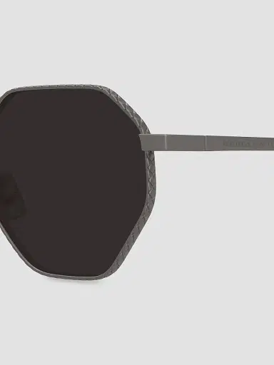Bottega Veneta Men's 51MM Geometric Sunglasses - Ruthenium Black | Thumbnail 3 Bottega Veneta Men's 51MM Geometric Sunglasses - Ruthenium Black | Thumbnail 3