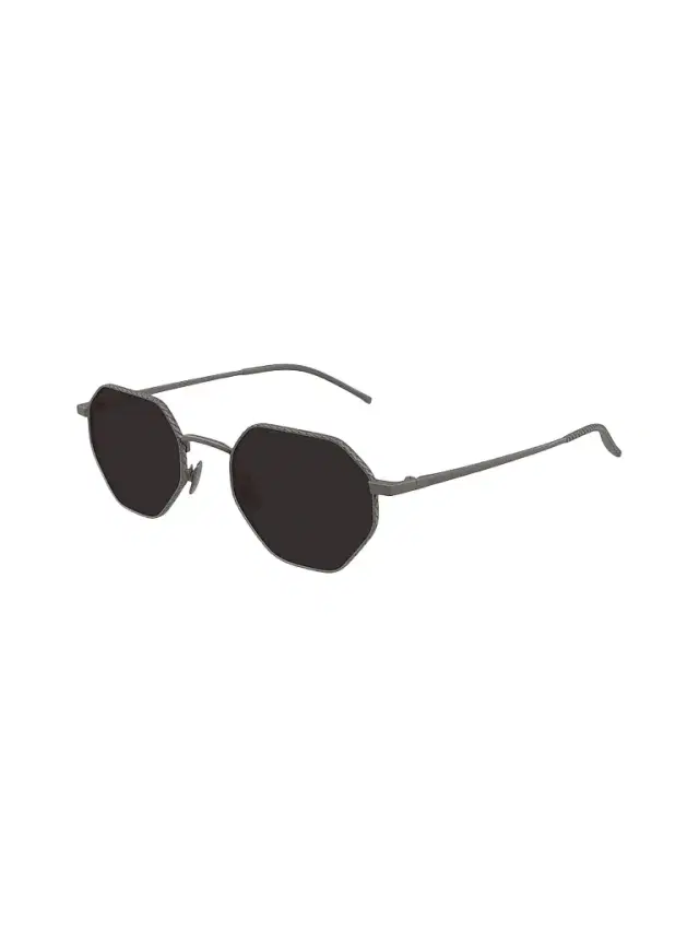 Bottega Veneta Men's 51MM Geometric Sunglasses - Ruthenium Black