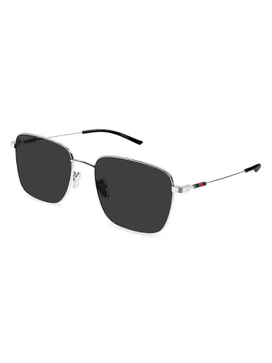 Gucci Men's Light Details 58MM Pilot Sunglasses - Silver Black | Thumbnail 1 Gucci Men's Light Details 58MM Pilot Sunglasses - Silver Black | Thumbnail 1