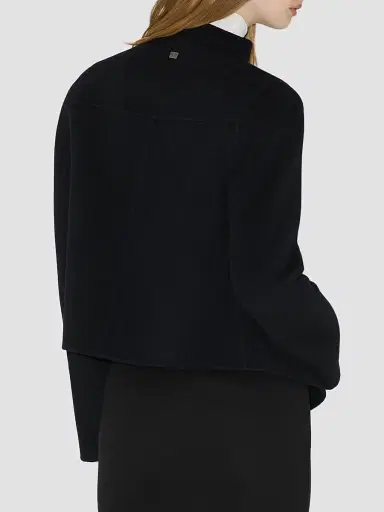 Soia & Kyo Women's Bree Double-Face Wool-Nylon Wrap Jacket - Black - Size Small | Thumbnail 3 Soia & Kyo Women's Bree Double-Face Wool-Nylon Wrap Jacket - Black - Size Small | Thumbnail 3