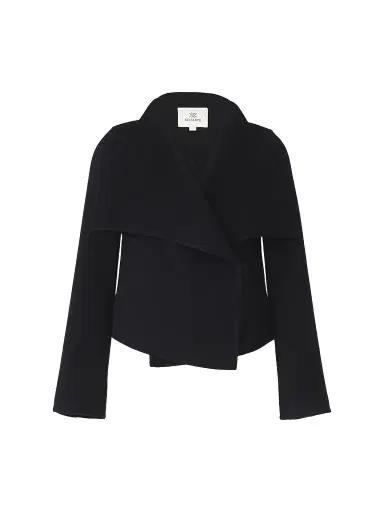 Soia & Kyo Women's Bree Double-Face Wool-Nylon Wrap Jacket - Black - Size Small | Thumbnail 1 Soia & Kyo Women's Bree Double-Face Wool-Nylon Wrap Jacket - Black - Size Small | Thumbnail 1