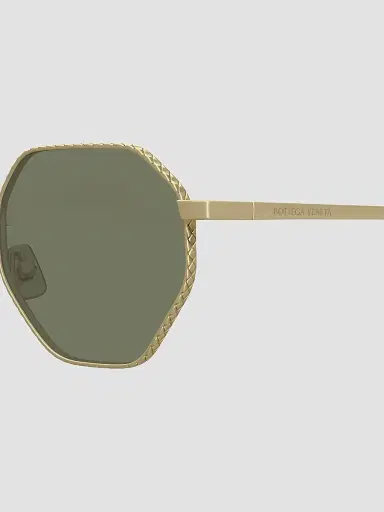 Bottega Veneta Men's 51MM Geometric Sunglasses - Bronze Green | Thumbnail 3