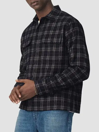Joe's Jeans Men's Plaid Double Flap Pocket Shirt | Thumbnail 6 Joe's Jeans Men's Plaid Double Flap Pocket Shirt | Thumbnail 6