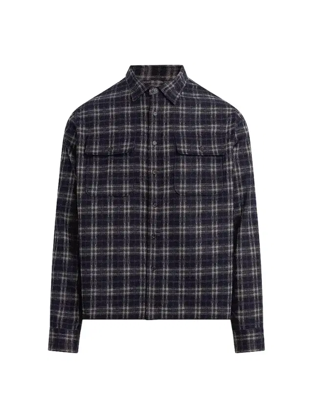 Joe's Jeans Men's Plaid Double Flap Pocket Shirt - Navy Multi - Size XXL