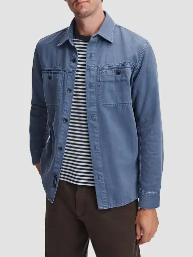 rag & bone Men's Overdyed Cotton Workwear Shirt | Thumbnail 4 rag & bone Men's Overdyed Cotton Workwear Shirt | Thumbnail 4