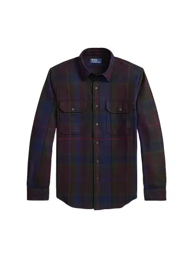 Polo Ralph Lauren Men's Classic-Fit Plaid Twill Workshirt - Wine Royal Multi - Size XXL | Thumbnail 1 Polo Ralph Lauren Men's Classic-Fit Plaid Twill Workshirt - Wine Royal Multi - Size XXL | Thumbnail 1