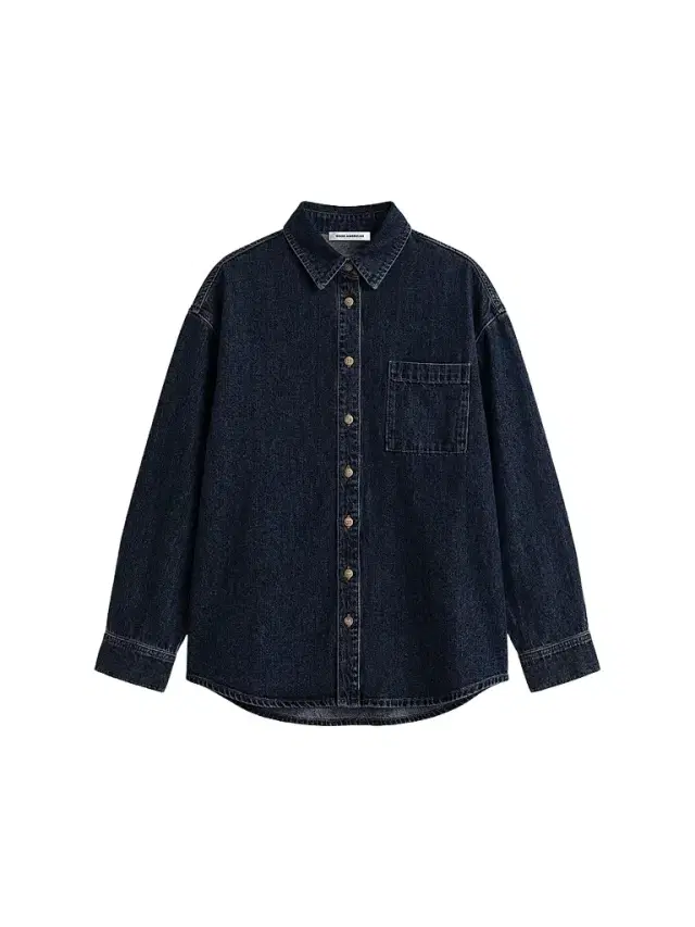 GOOD AMERICAN Women's Cotton Denim Drop-Shoulder Shirt - Alcove