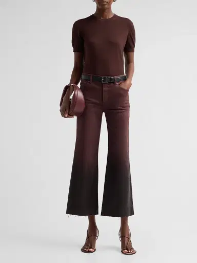 Kobi Halperin Women's Rafaella Ombré Flared Crop Jeans | Thumbnail 2