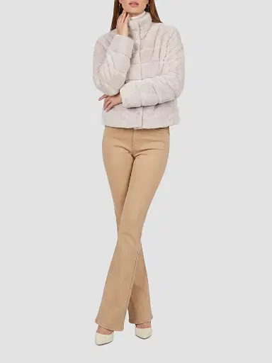 Gorski Women's Reversible Textured Shearling Lamb Jacket - Cream - Size XL | Thumbnail 2