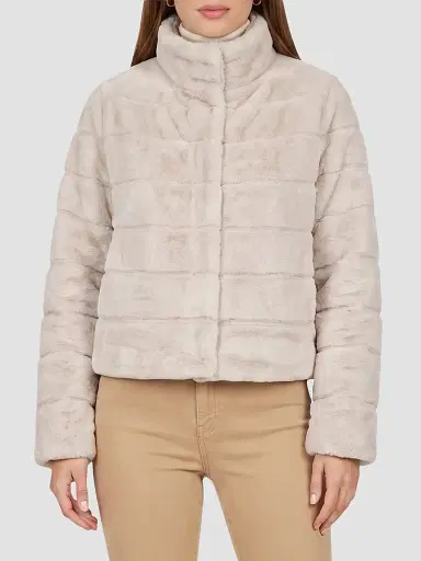 Gorski Women's Reversible Textured Shearling Lamb Jacket - Cream - Size XL | Thumbnail 3