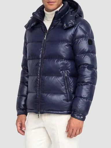 Gorski Men's Quilted Down Parka - Navy | Thumbnail 4