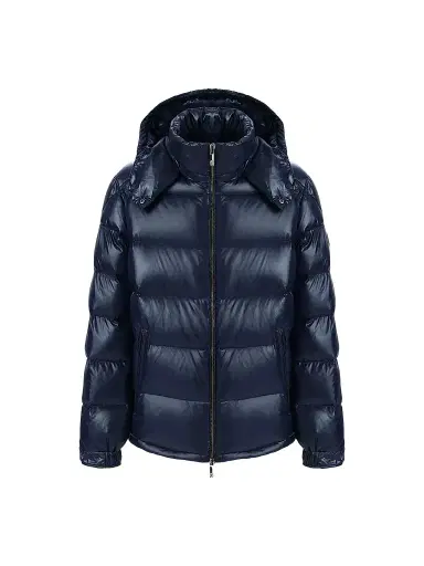 Gorski Men's Quilted Down Parka - Navy | Thumbnail 1