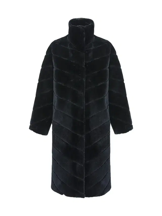 Gorski Women's Reversible Merino Shearling Lamb Chevron Short Coat - Black - Size XL