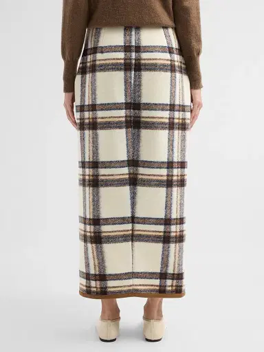 Toccin Women's Leia Plaid Wrap Maxi Skirt - Cedar Multi | Thumbnail 3 Toccin Women's Leia Plaid Wrap Maxi Skirt - Cedar Multi | Thumbnail 3