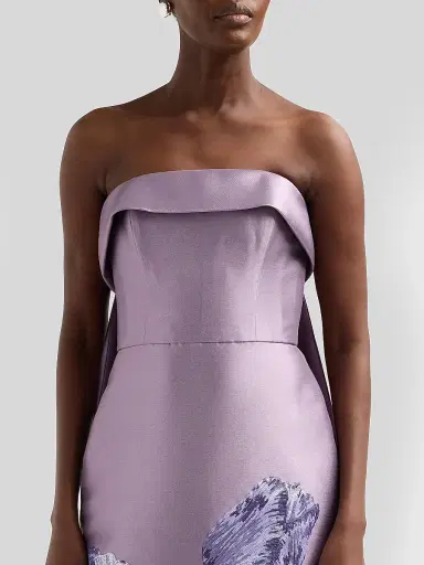 Amsale Women's Tulip Watteau Column Gown - Violet | Thumbnail 5