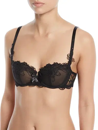 Lise Charmel Women's Soir De Venise Lace Demi Bra - Black - Size 36B | Thumbnail 1