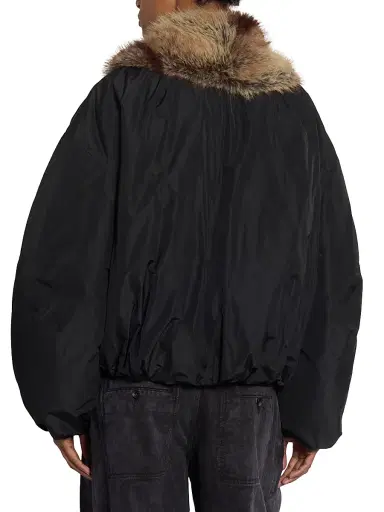 Isabel Marant Women's Charone Faux-Fur Trim Jacket - Black | Thumbnail 5 Isabel Marant Women's Charone Faux-Fur Trim Jacket - Black | Thumbnail 5