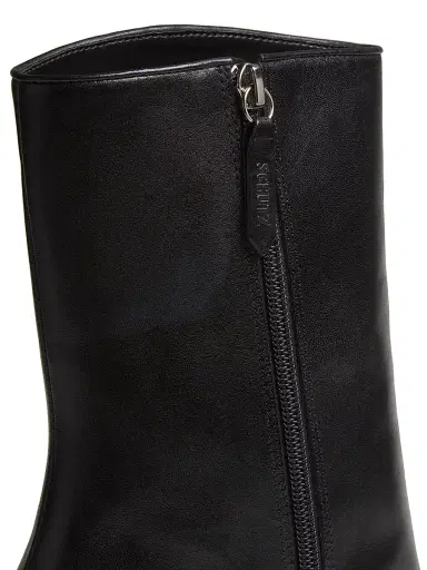 Schutz Women's Raffaela 0MM Leather Booties - Black | Thumbnail 5