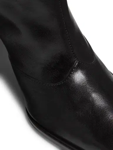 Schutz Women's Raffaela 0MM Leather Booties - Black | Thumbnail 6