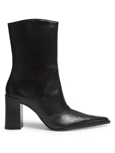 Schutz Women's Raffaela 0MM Leather Booties - Black | Thumbnail 1